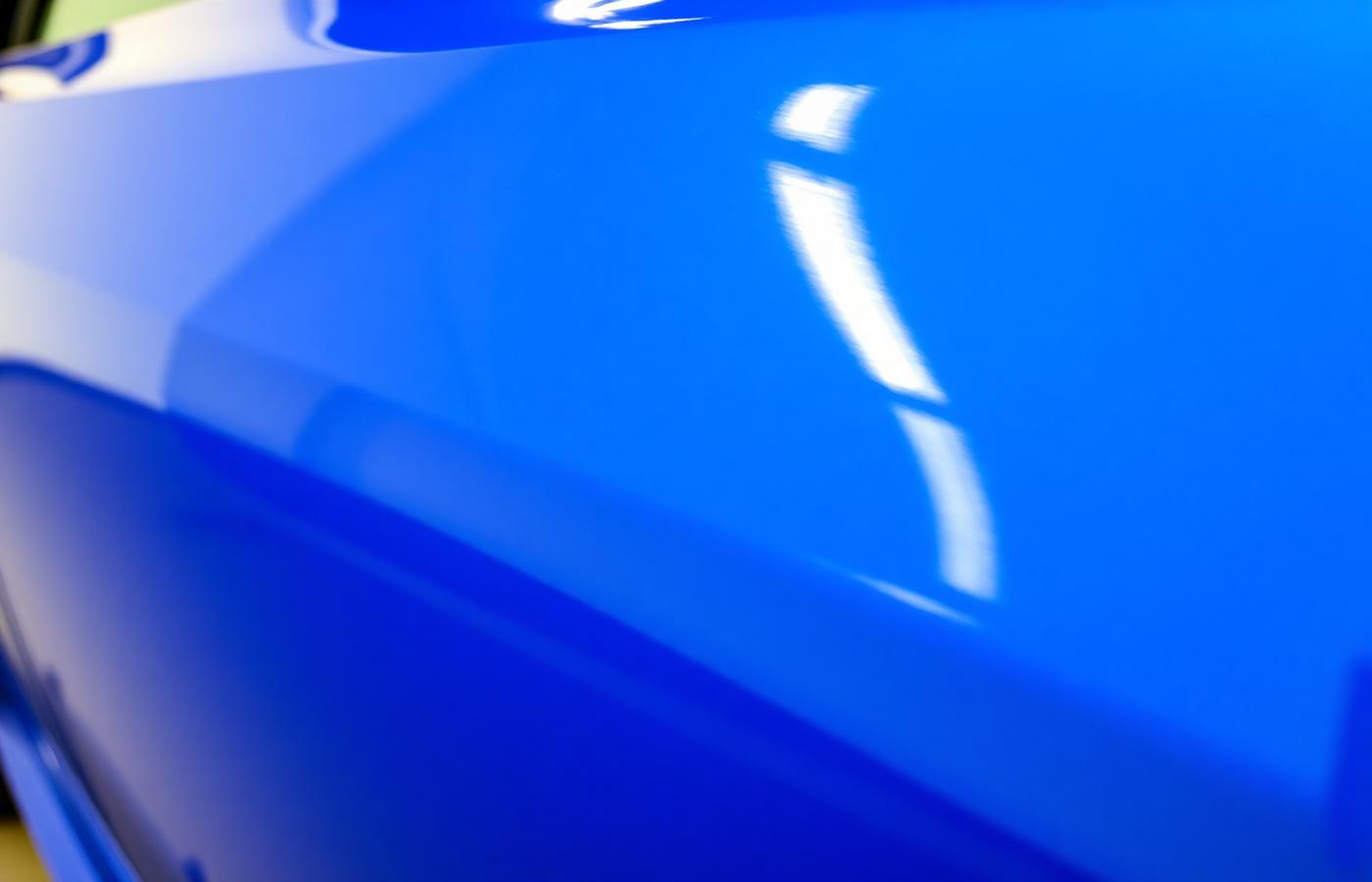 Deep gloss mirror finish after paint correction and ceramic coating